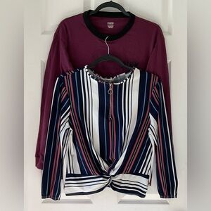 Lot of 2 Long Sleeve tops